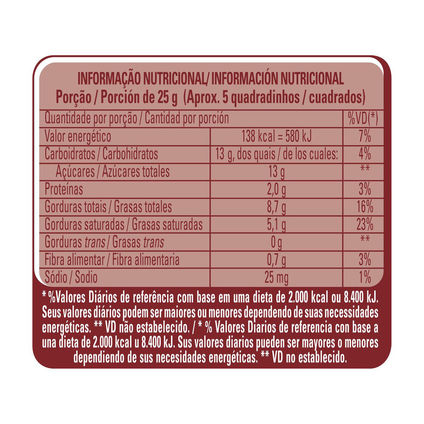Barra de Chocolate ao Leite Aerado Nestlé Suflair Pacote 80g