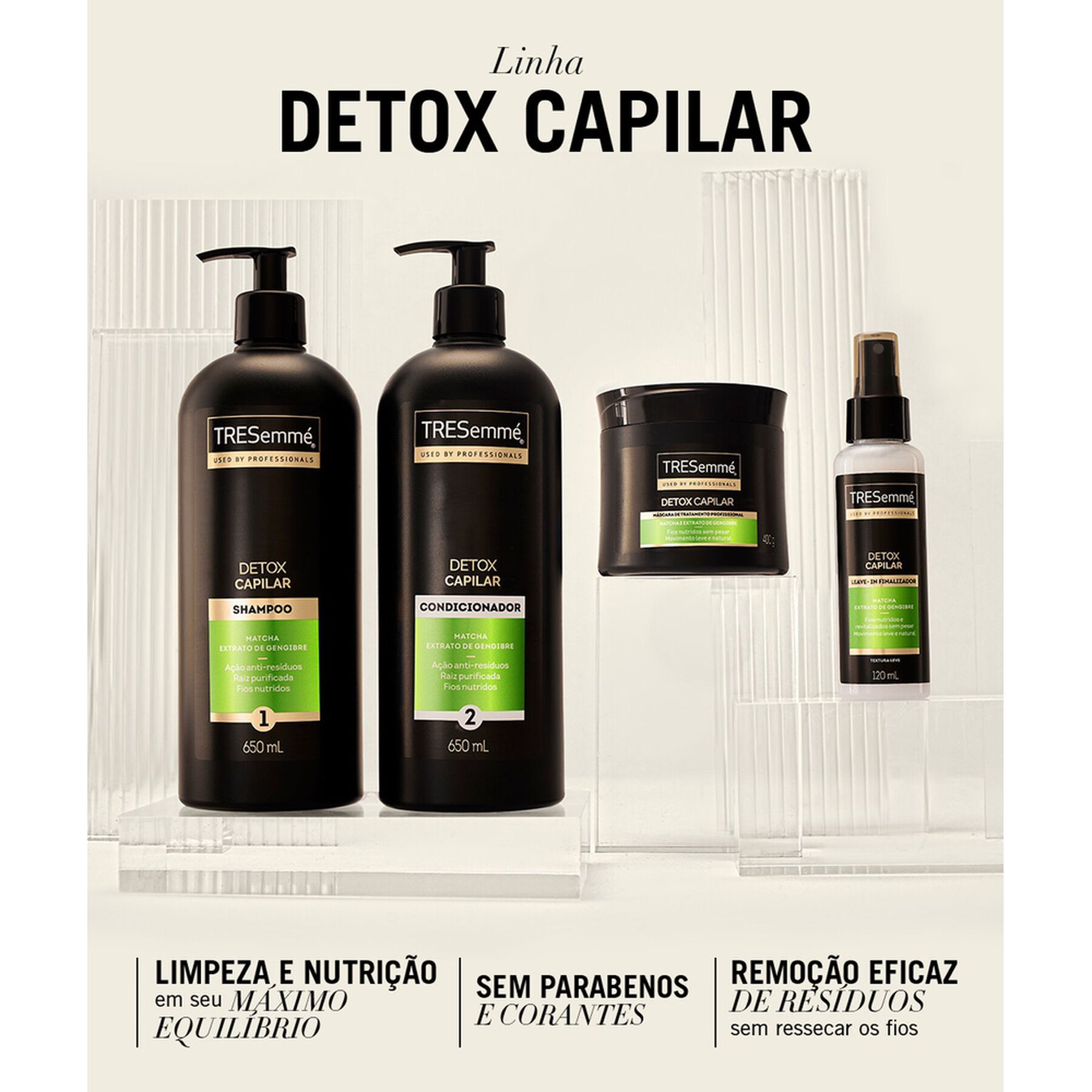 Shampoo Detox Capilar TRESemm&eacute; Frasco 400ml