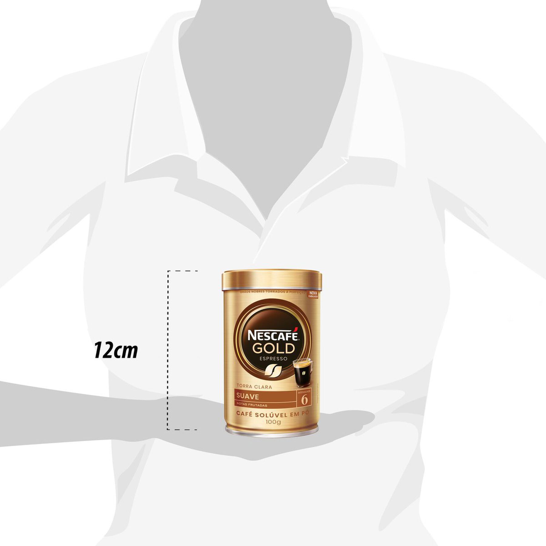 Café Solúvel em Pó Espresso Suave Nescafé Gold Lata 100g