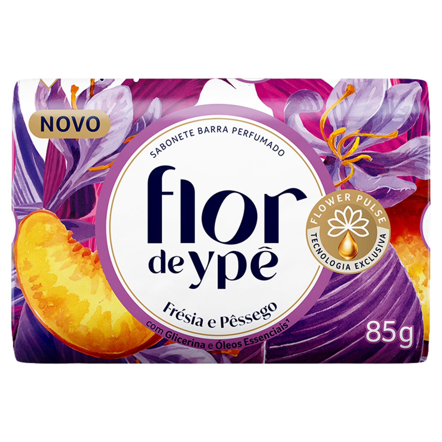 Sabonete em Barra Fr&eacute;sia e P&ecirc;ssego Flor de Yp&ecirc; Envolt&oacute;rio 85g