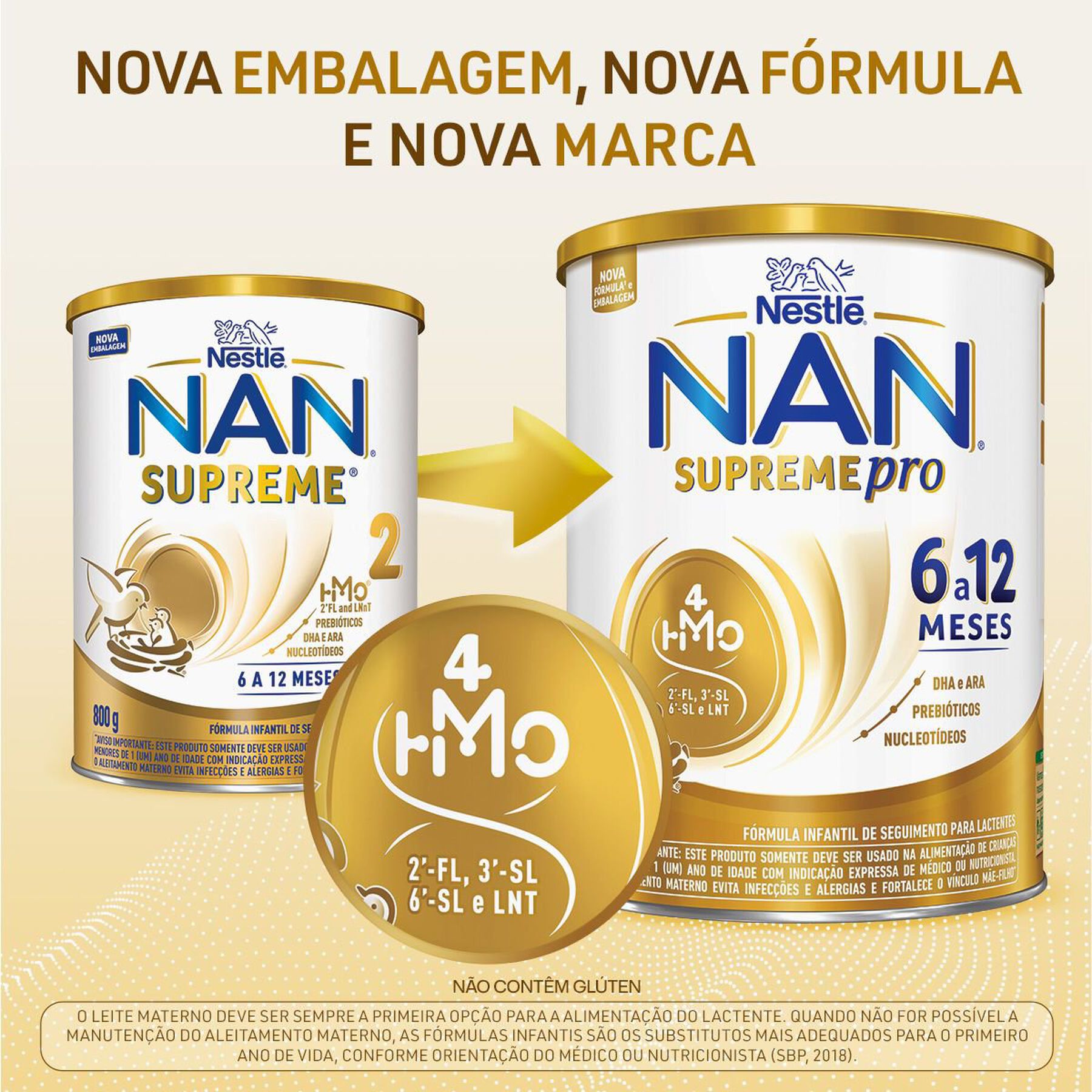 F&oacute;rmula Infantil Nan Supreme Pro 6 a 12 Meses 800g&nbsp;