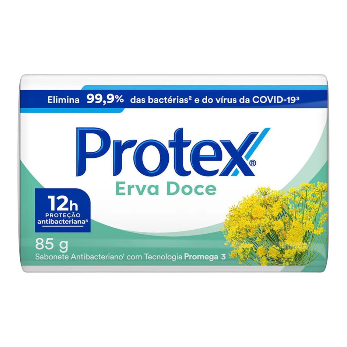 Sabonete Barra Antibacteriano Erva-Doce Protex Envolt&oacute;rio 85g