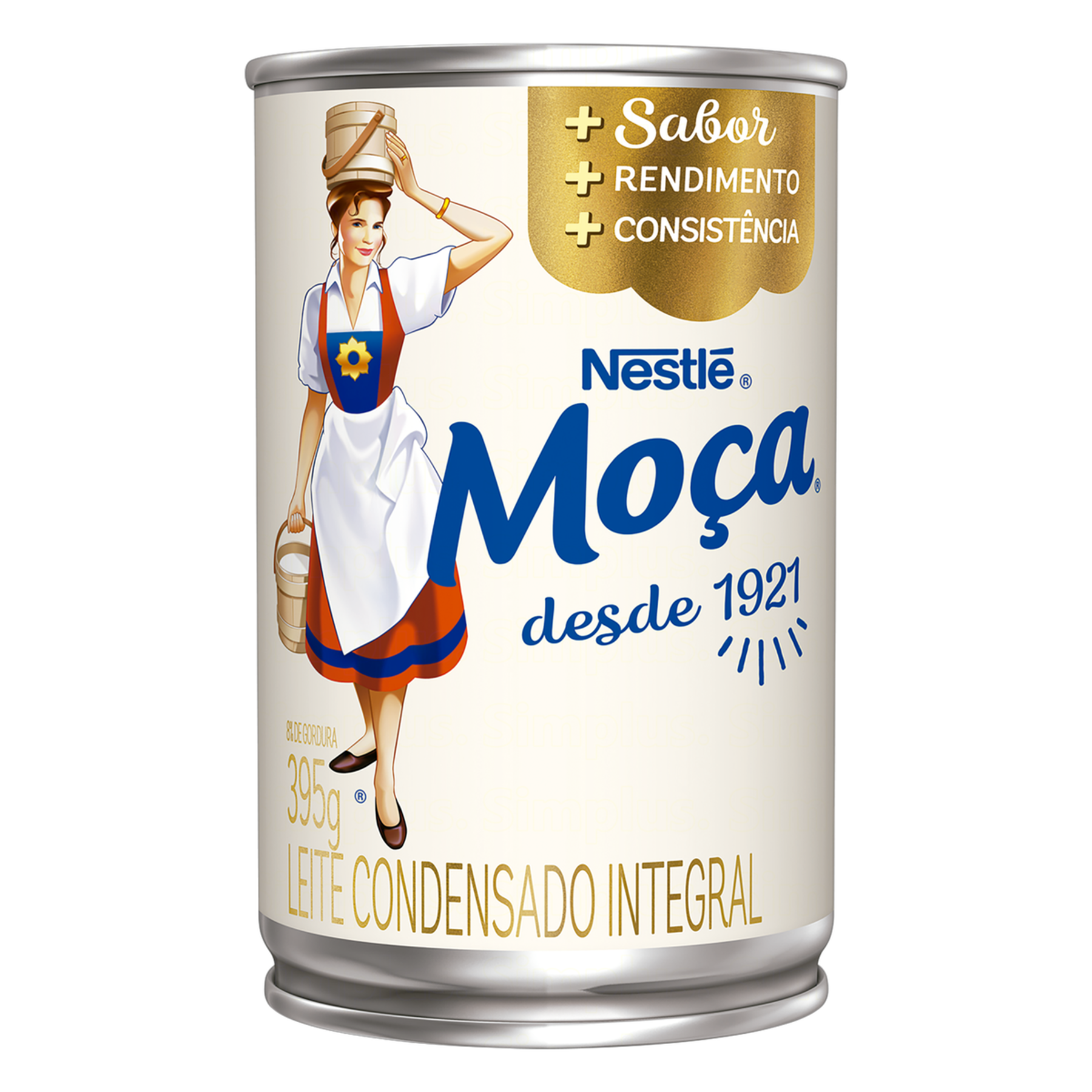 Leite Condensado Integral Moça Lata 395g