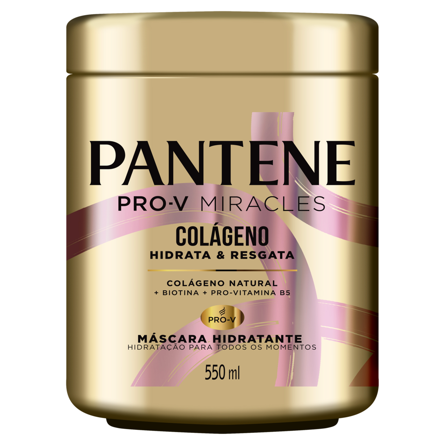 Máscara Hidratante Colágeno Hidrata e Resgata Pantene Pote 550ml