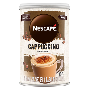 Cappuccino Solúvel Tradicional Nescafé Lata 180g