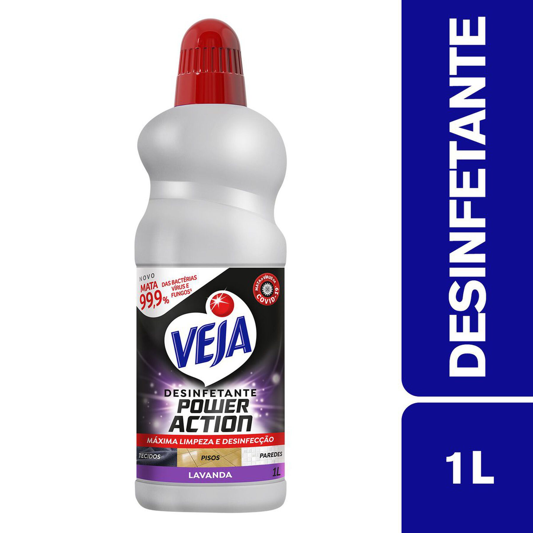 Desinfetante Lavanda Veja Power Action Frasco 1l