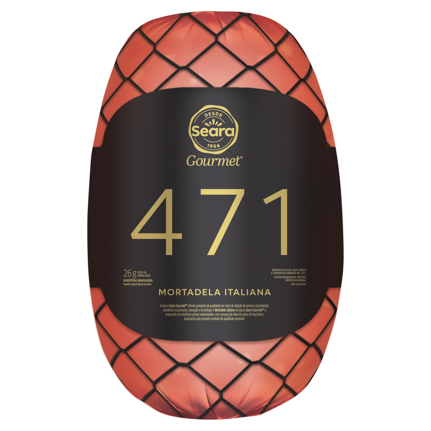 Mortadela Italiana 471 Seara Gourmet aprox. 150g