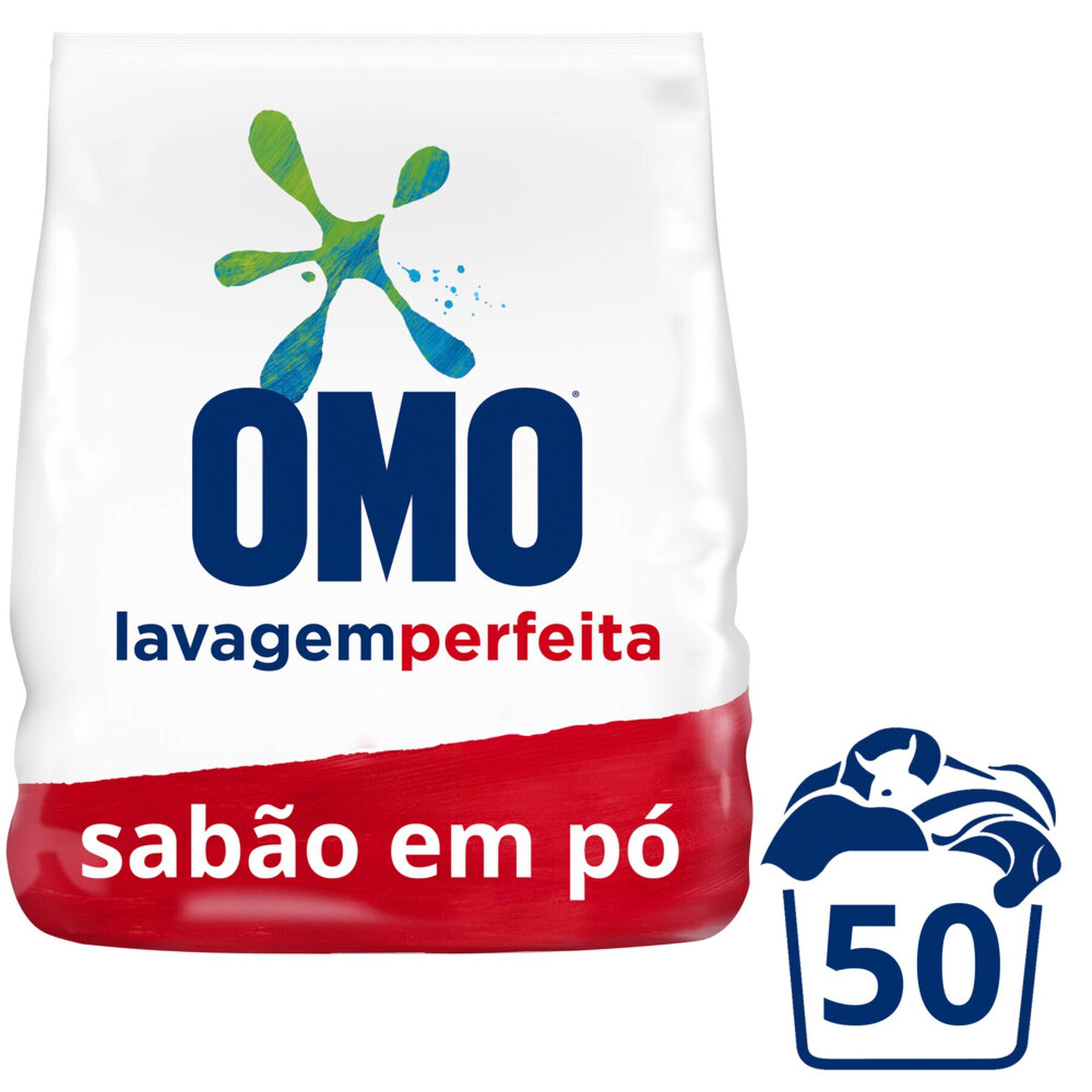 Lava Roupas Pó Lavagem Perfeita Omo Pacote 4kg