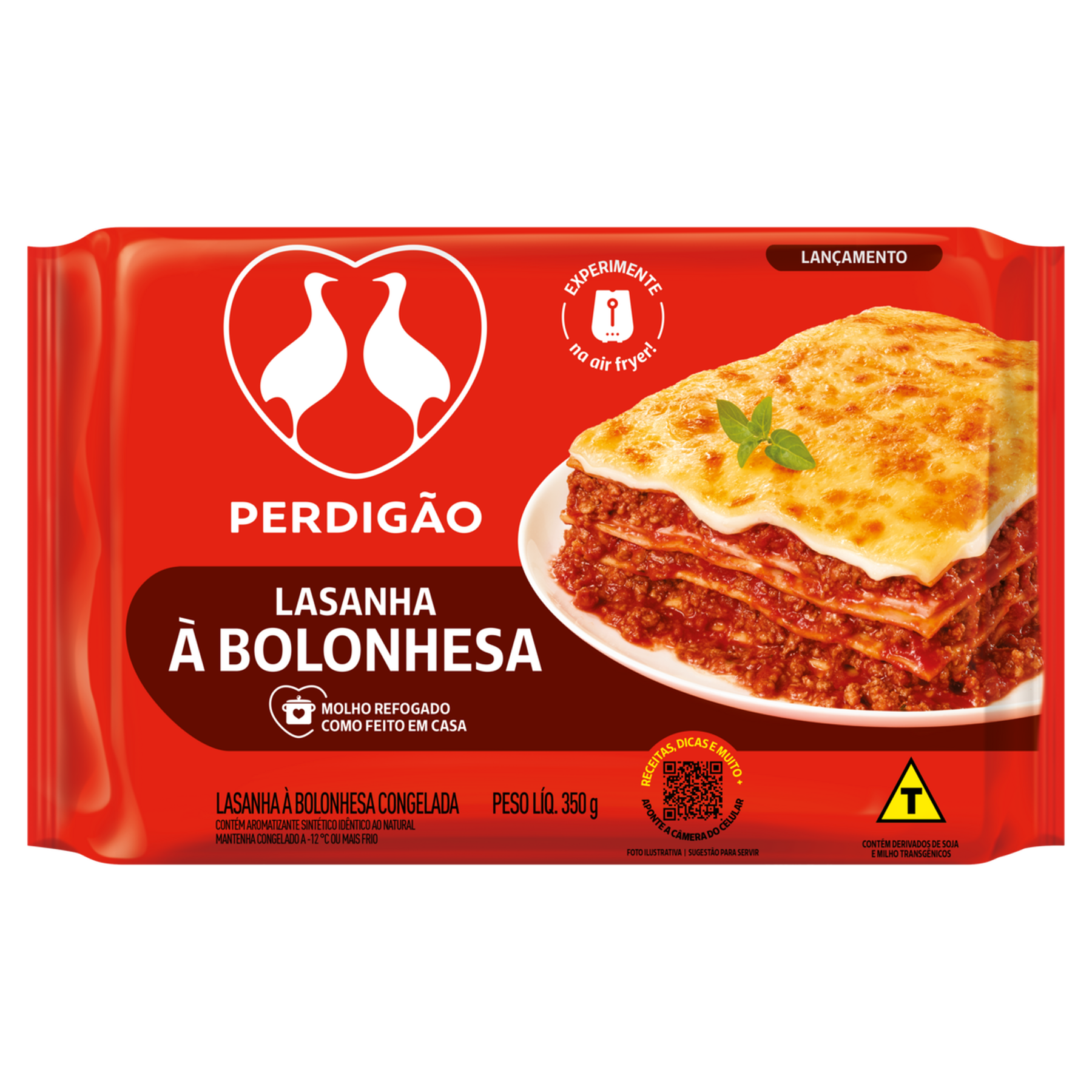 Lasanha &agrave; Bolonhesa Perdig&atilde;o Pacote 350g