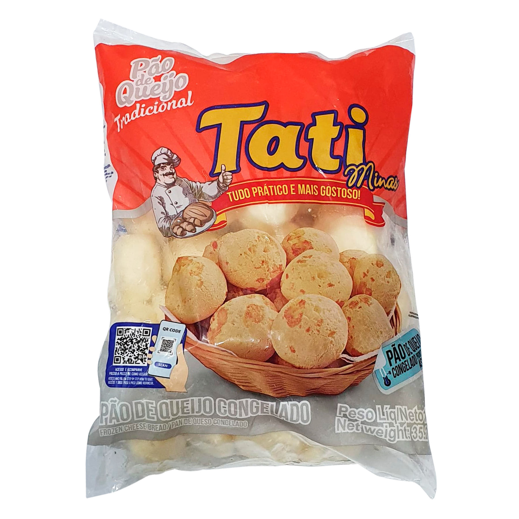 Pão de Queijo Tradicional Tati Minas Pacote 1kg