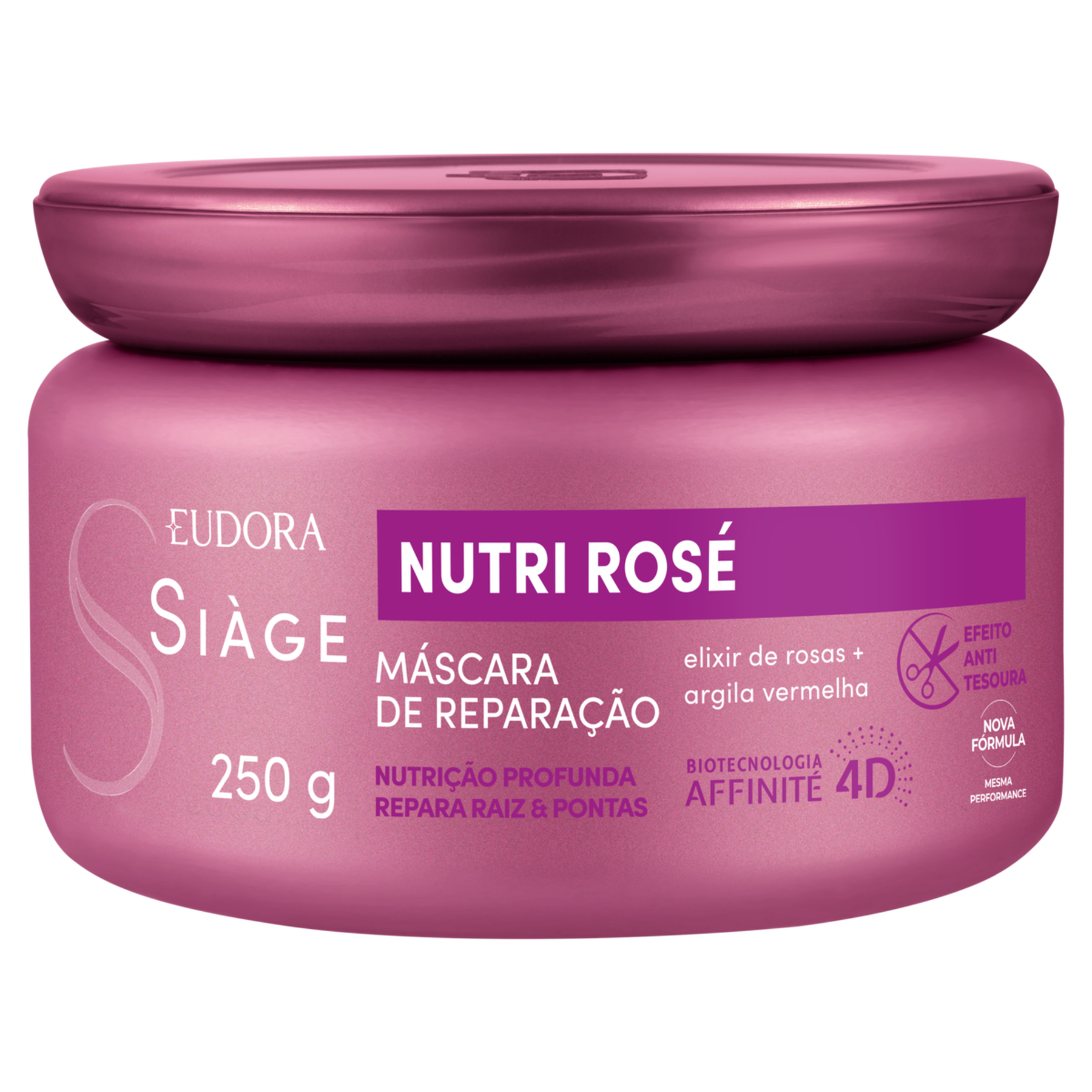 M&aacute;scara de Tratamento Si&agrave;ge Nutri Ros&eacute; Eudora Pote 250g