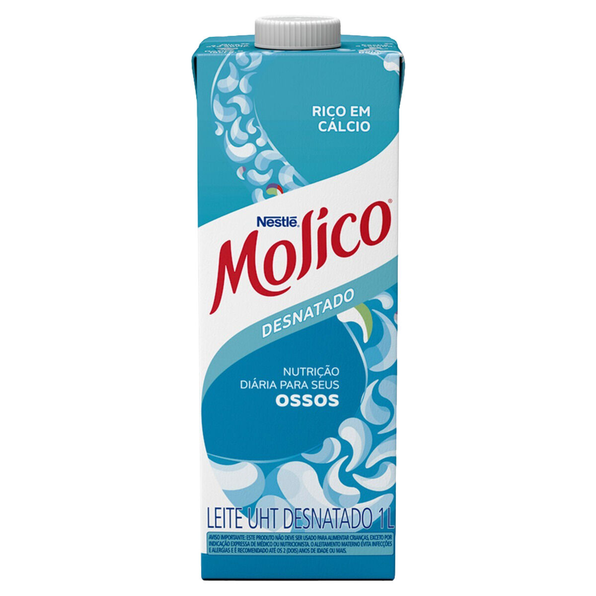 Leite UHT Desnatado Molico Caixa 1l