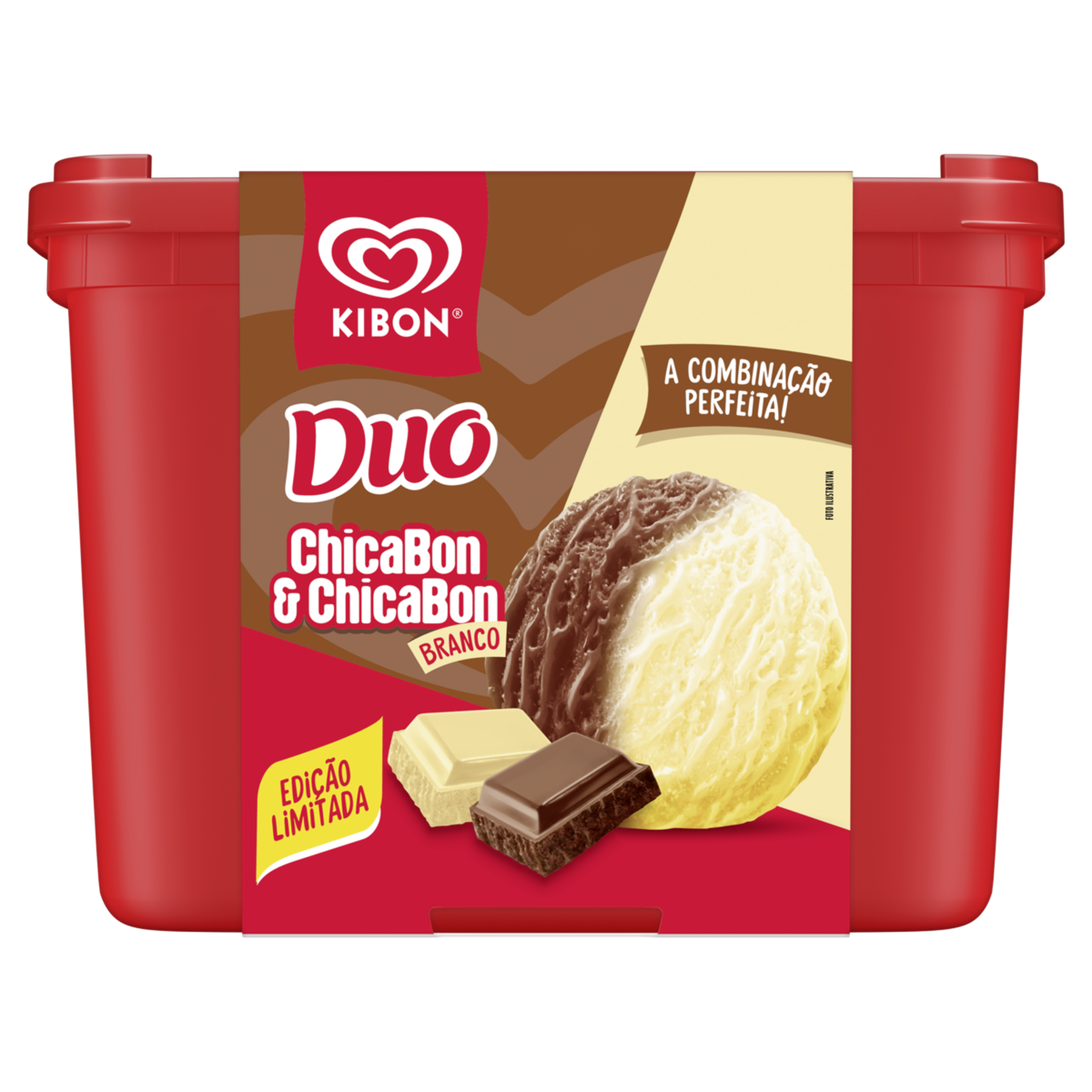 Sorvete Chicabon Duo Kibon Pote 1,5l