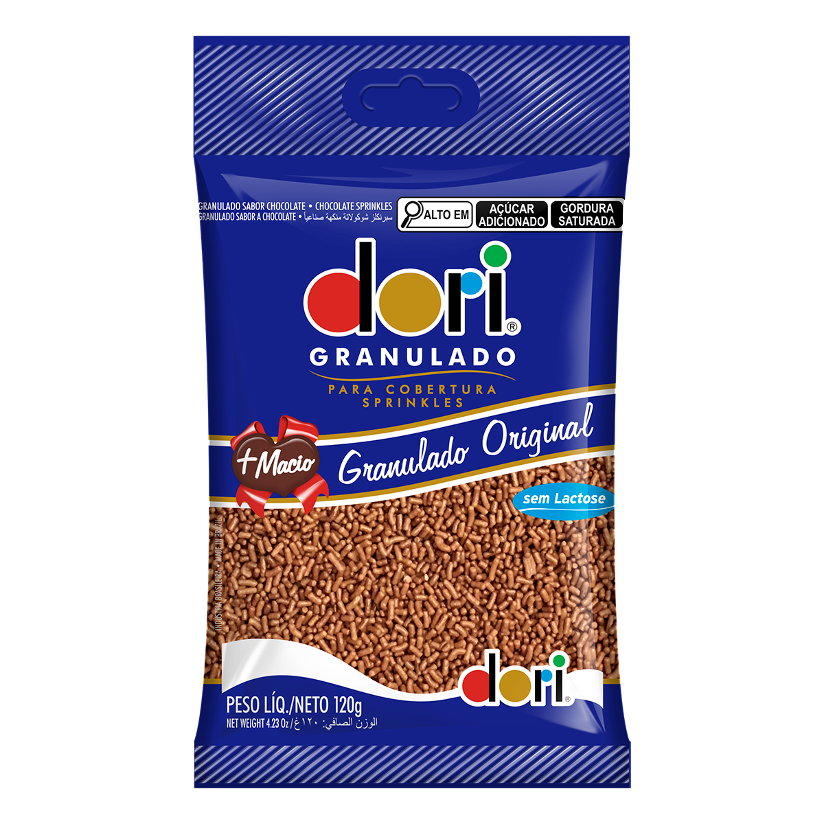 Granulado Chocolate Dori Pacote 120g