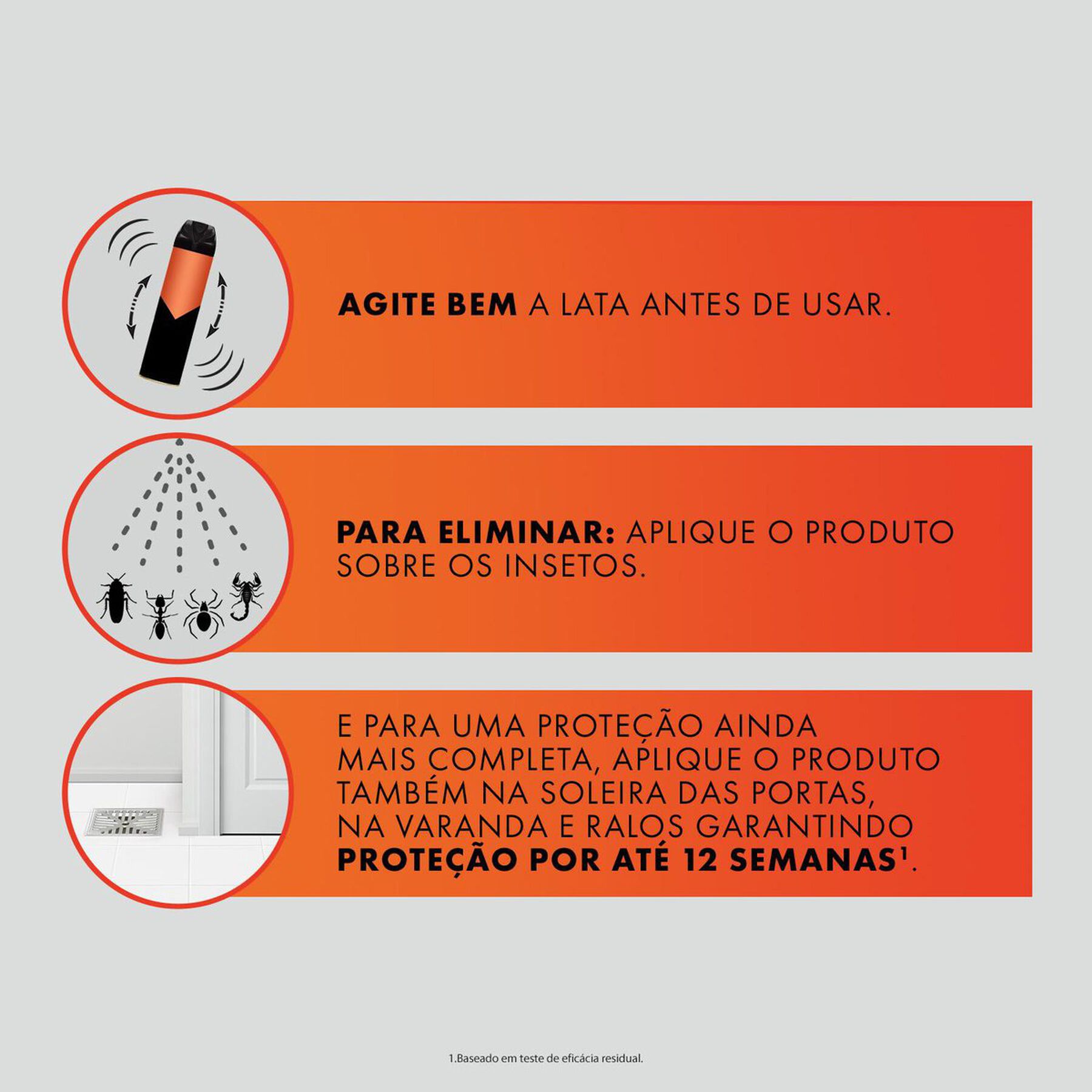 Inseticida Aerossol Ultra &agrave; Base de &Aacute;gua SBP Frasco 360ml