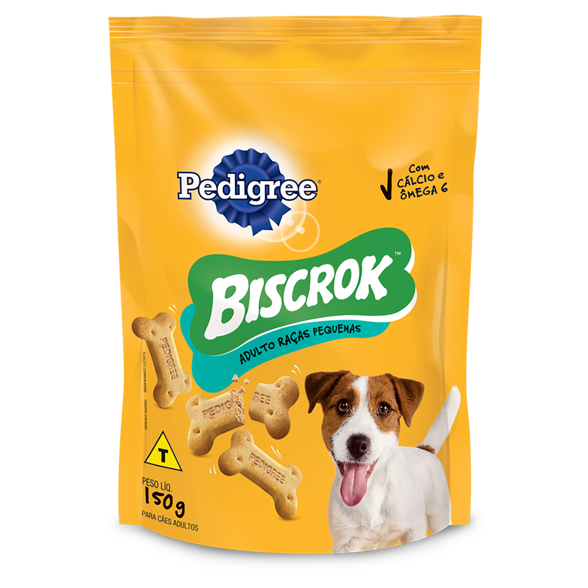 Petisco para C&atilde;es Adultos Ra&ccedil;as Pequenas Leite Pedigree Biscrok Pouch 150g
