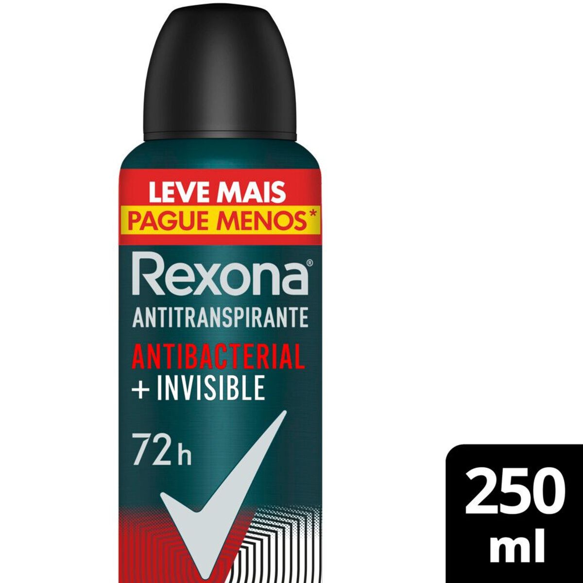 Antitranspirante Aerosol Rexona Men Antibacterial+Invisible 250ml