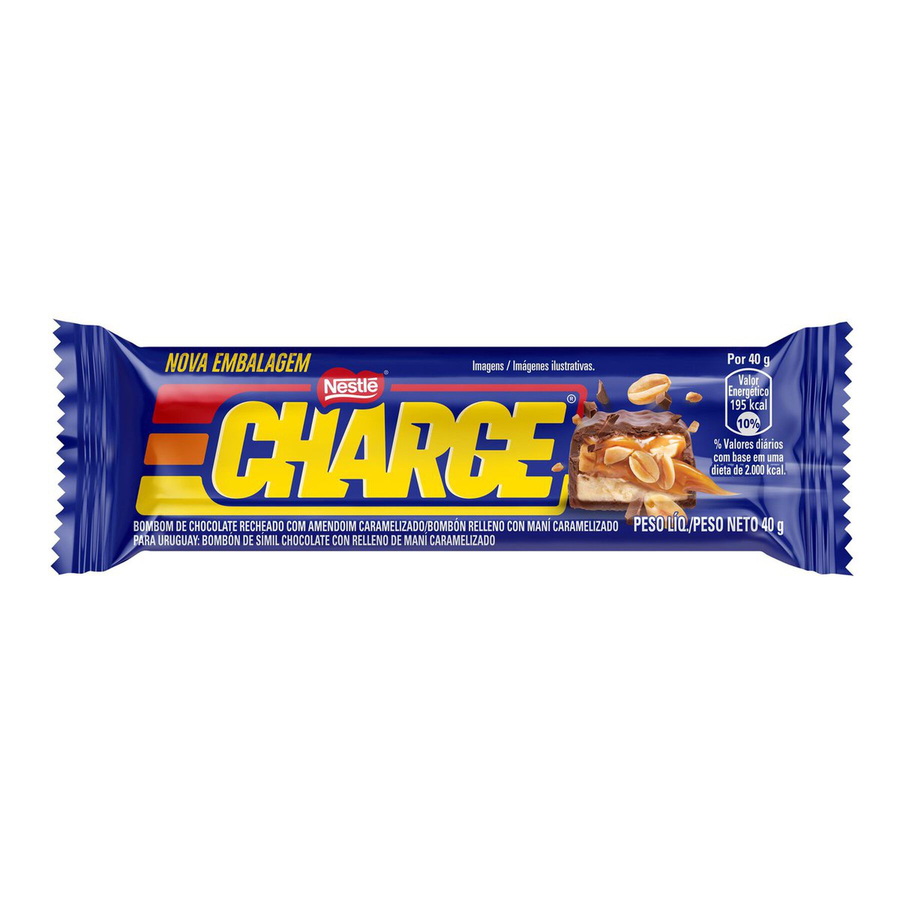 Bombom Recheio Amendoim Caramelizado Charge 40g