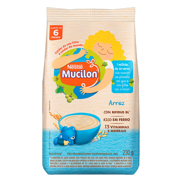 Cereal Infantil Arroz Mucilon Nestlé Pacote 230g