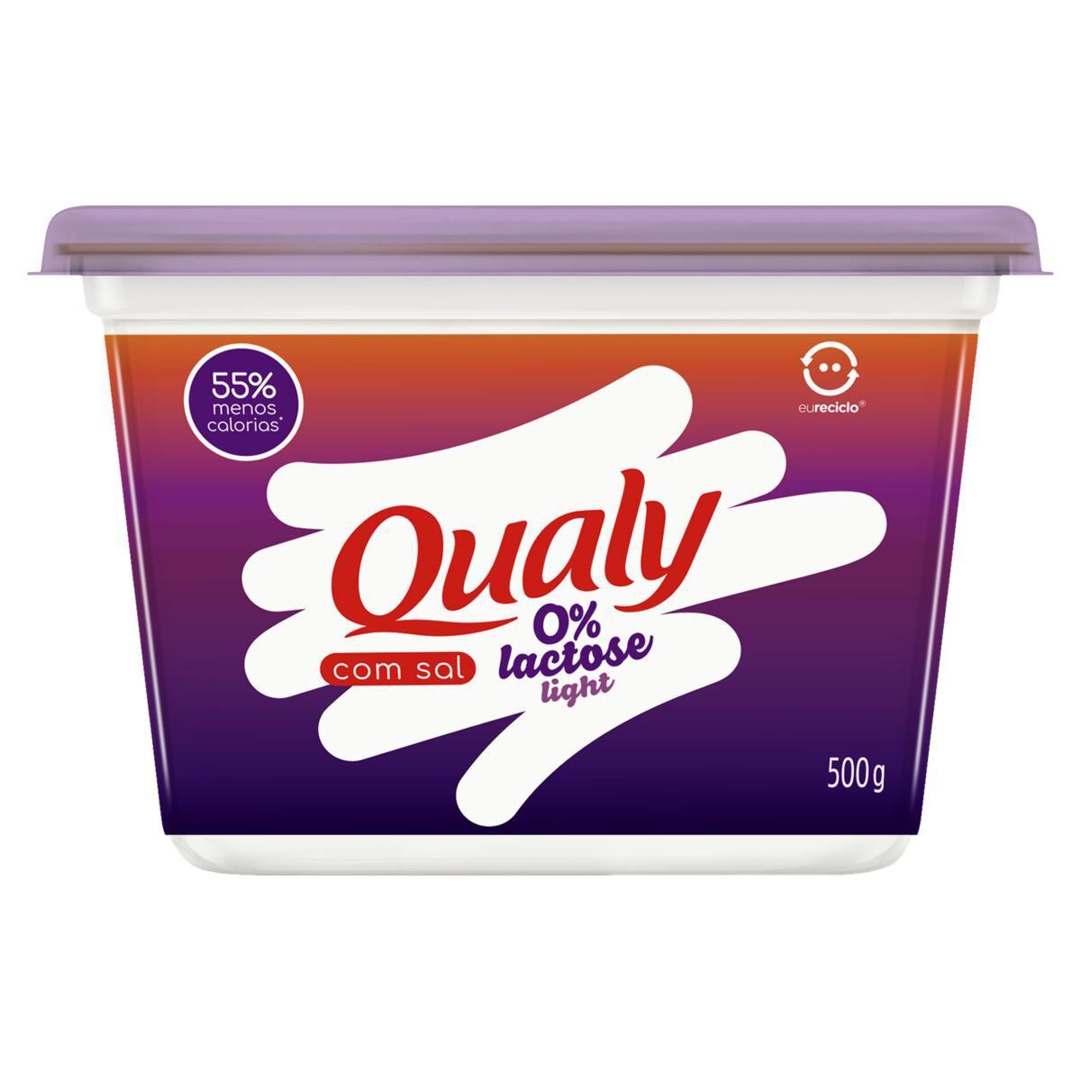 Margarina com Sal Light Zero Lactose Qualy Pote 500g