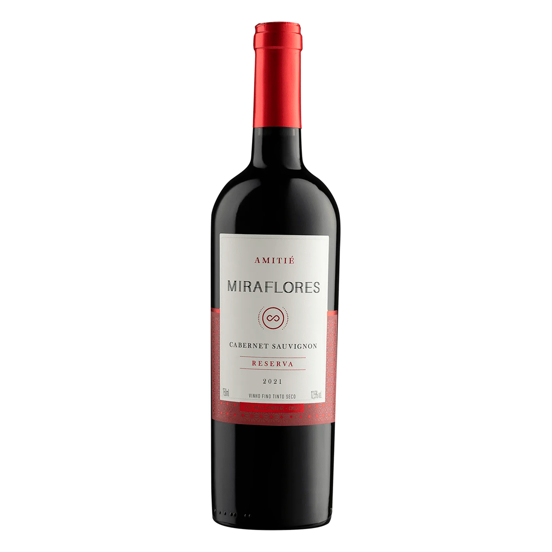 Vinho Tinto Cabernet Sauvignon Mira Flores Amiti&eacute; Garrafa 750ml
