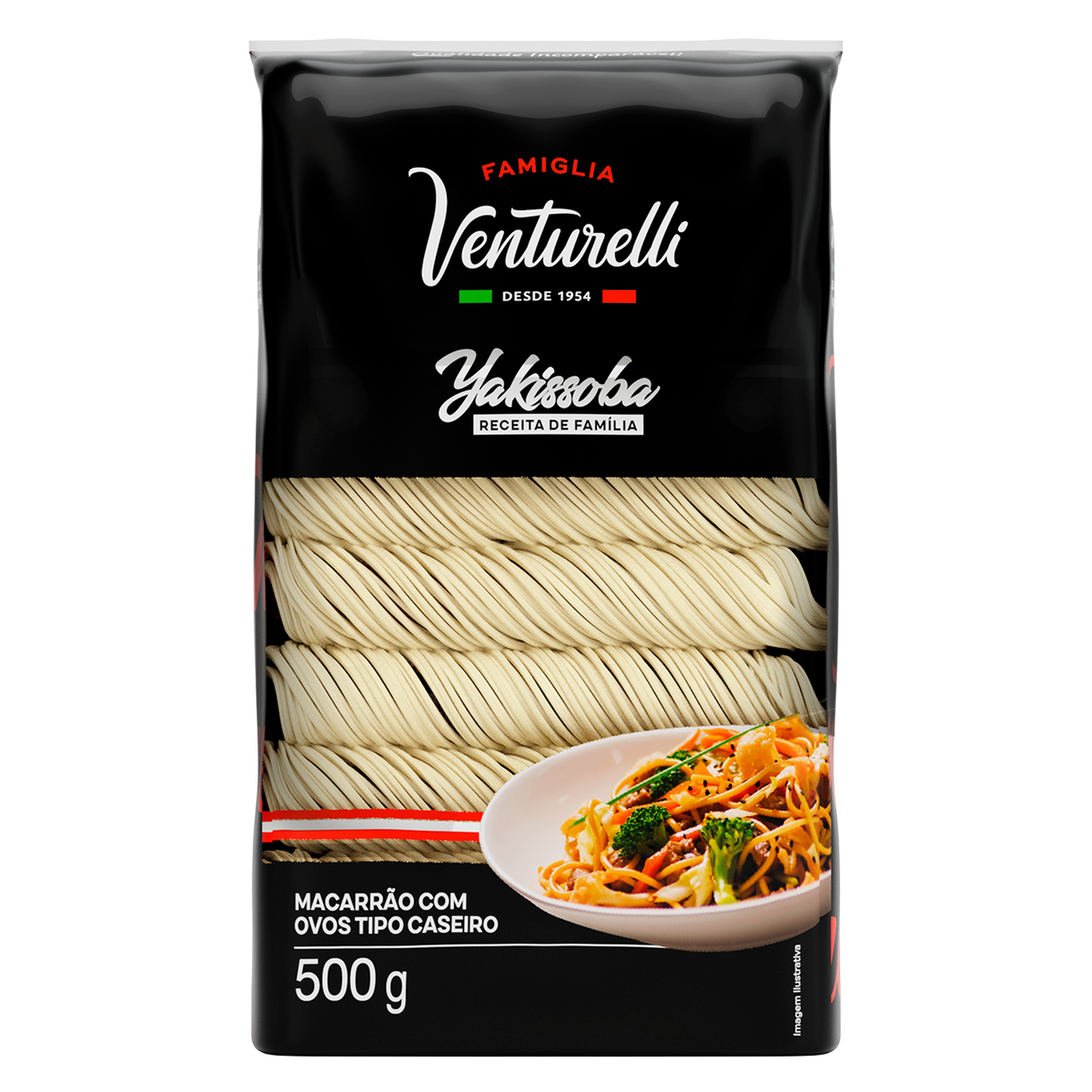 Macarr&atilde;o com Ovos Yakissoba Venturelli Pacote 500g