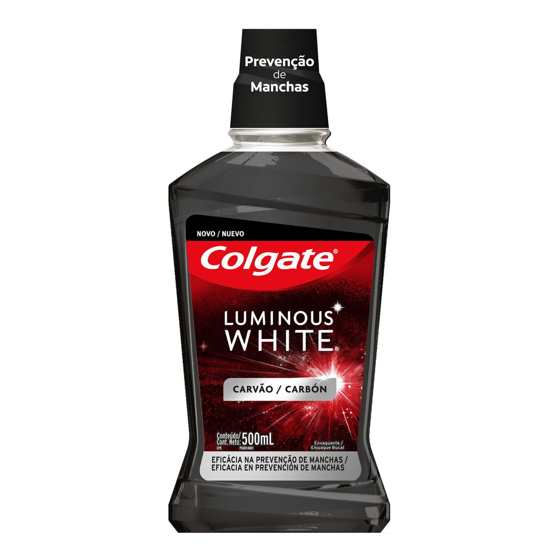 Enxaguante Bucal Para Clareamento Dental Colgate Luminous White Carvão 500ml