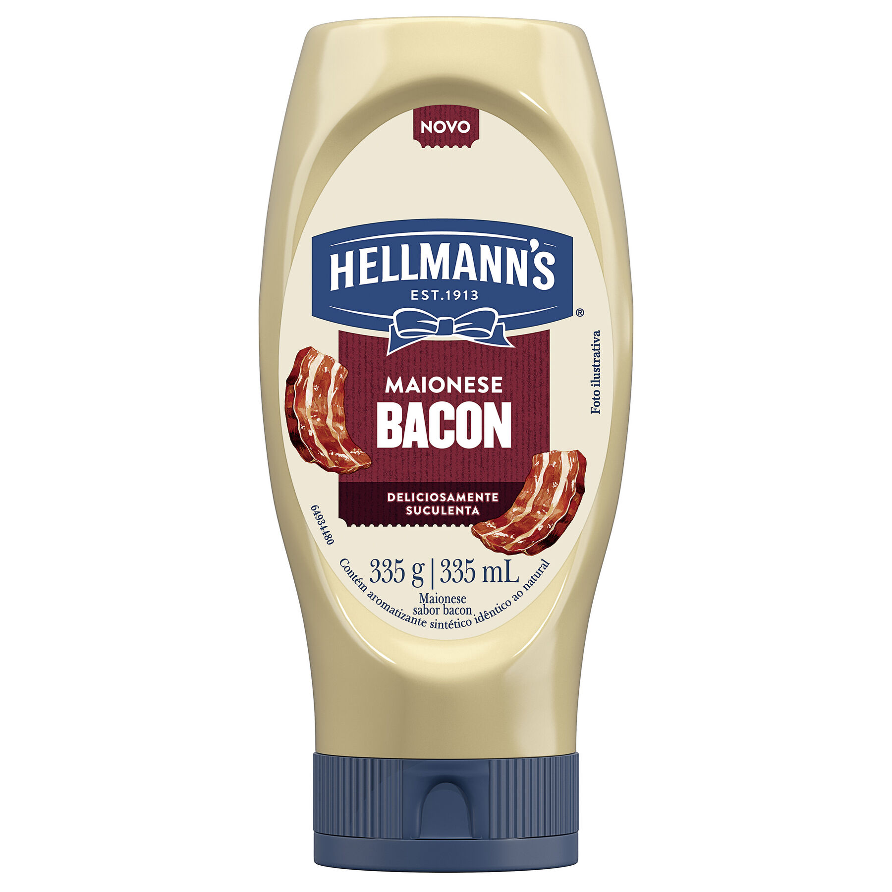 Maionese Bacon Sinistro Hellmann's Squeeze 335g - Stranger Things