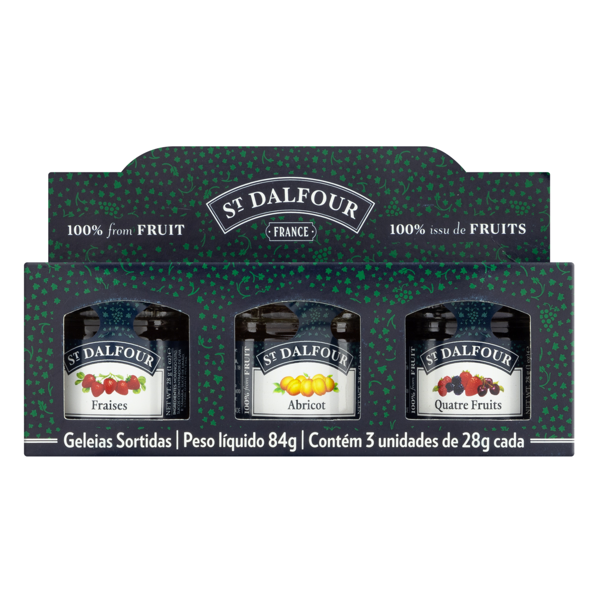Geleias Sortidas St Dalfour 84g C/3 Unidades