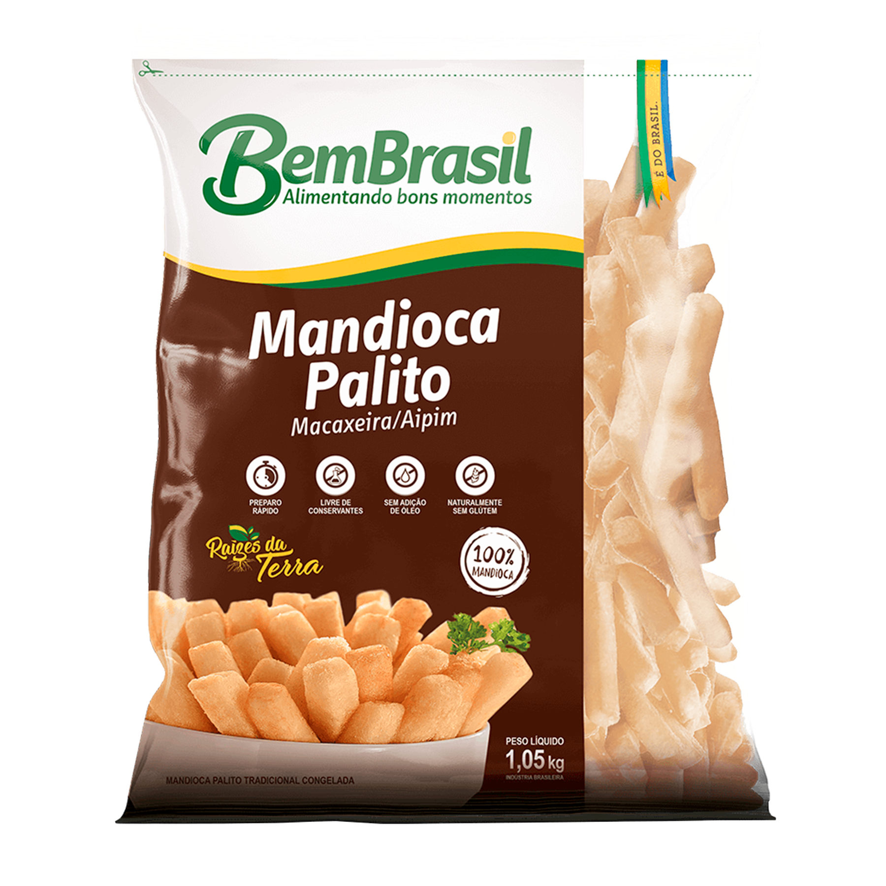 Mandioca Bem Brasil Pacote 1,05kg