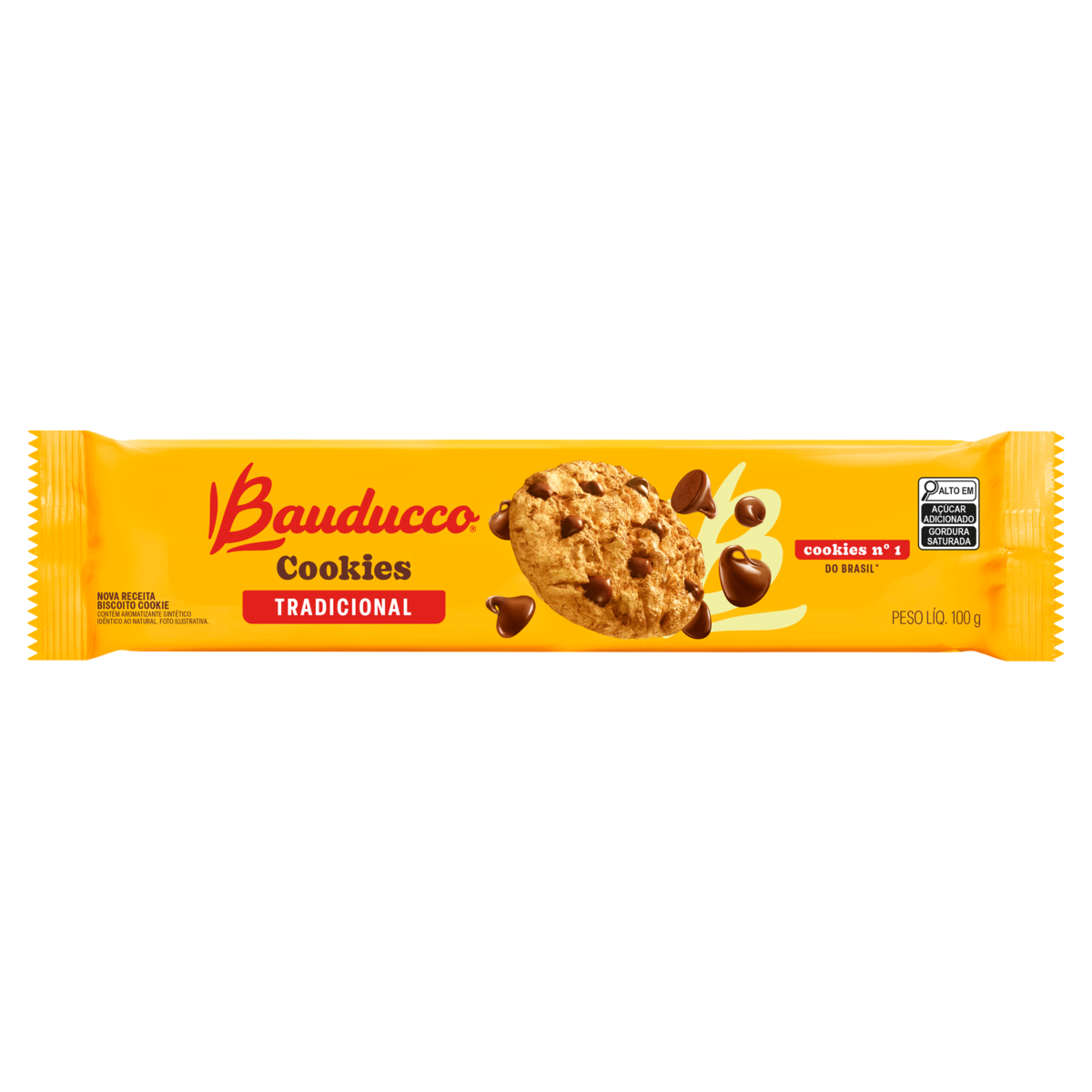 Biscoito Cookies Original Bauducco Pacote 100g