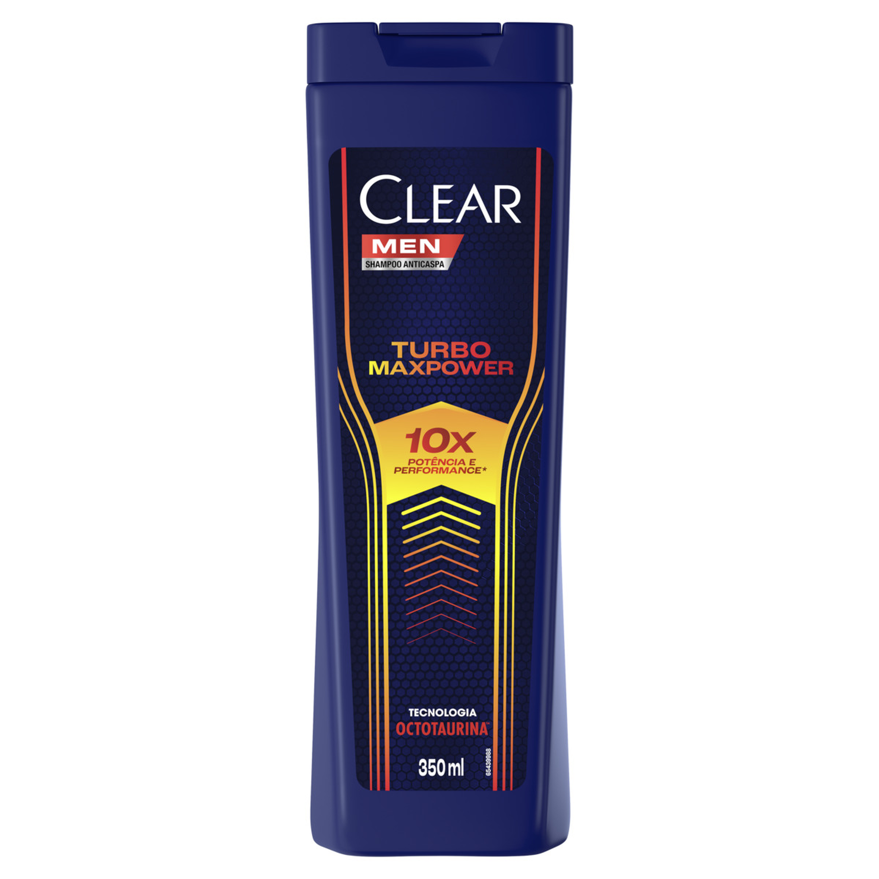 Shampoo Anticaspa Clear Men Turbo Maxpower Frasco 350ml
