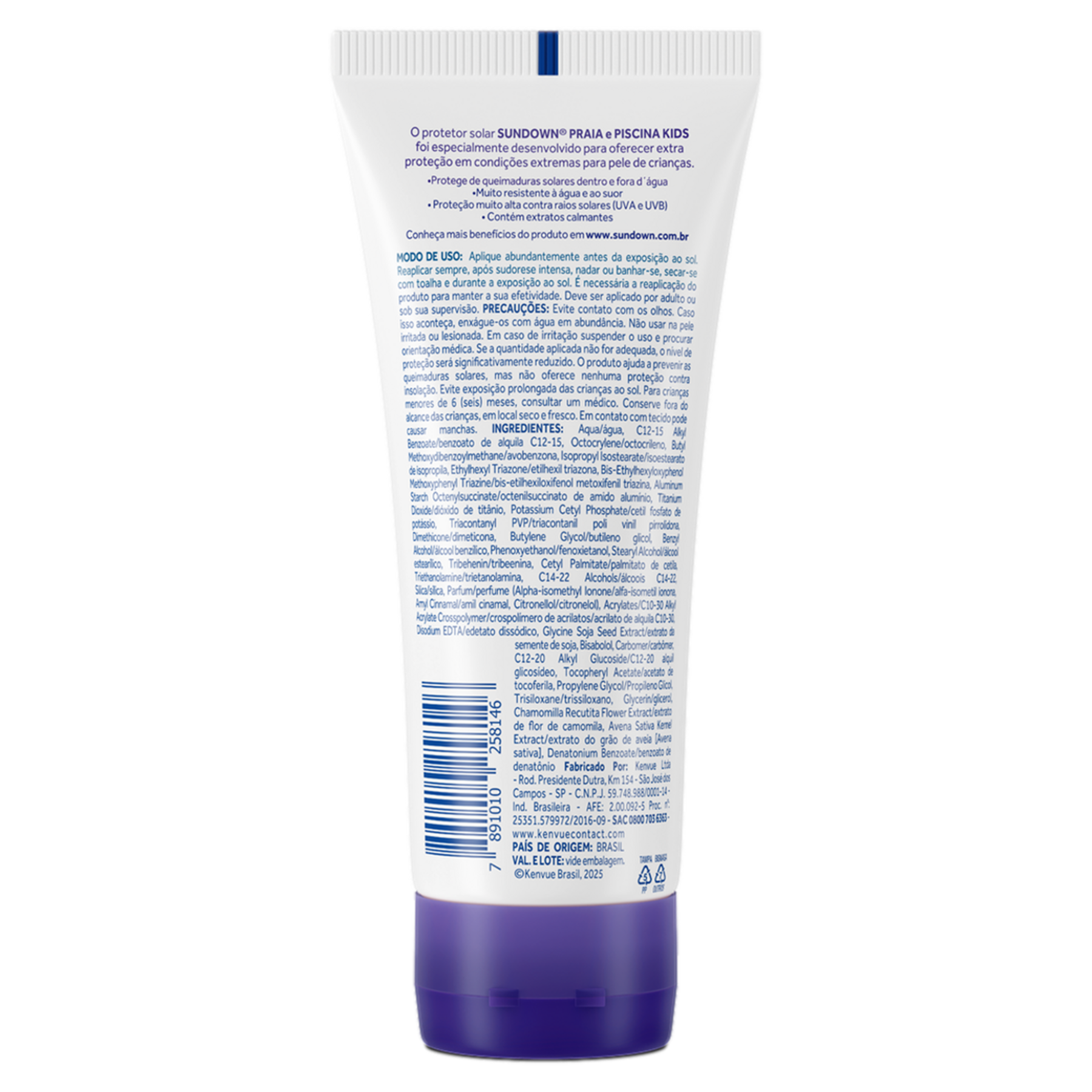 Protetor Solar FPS 60 Sundown Kids Bisnaga 100ml