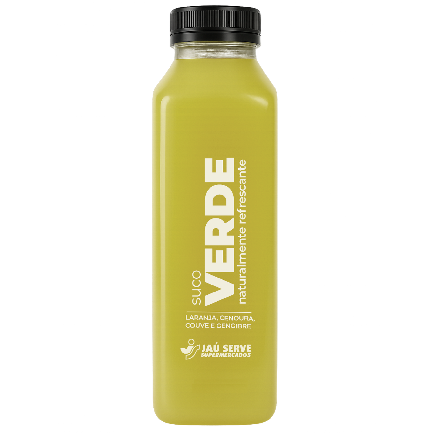 Suco Verde Laranja, Cenoura, Couve e Gengibre Garrafa 1l