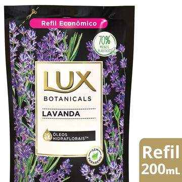 Sabonete Líquido Lavanda Lux Botanicals Sachê 200ml Refil