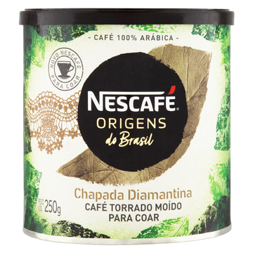 Café Torrado e Moído Chapada Diamantina Nescafé Origens do Brasil Lata 250g