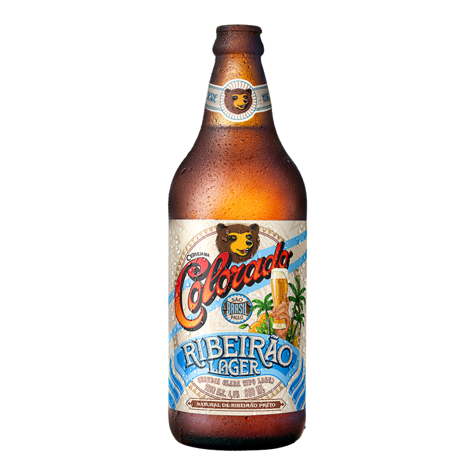Cerveja Lager Ribeir&atilde;o Colorado Garrafa 600ml