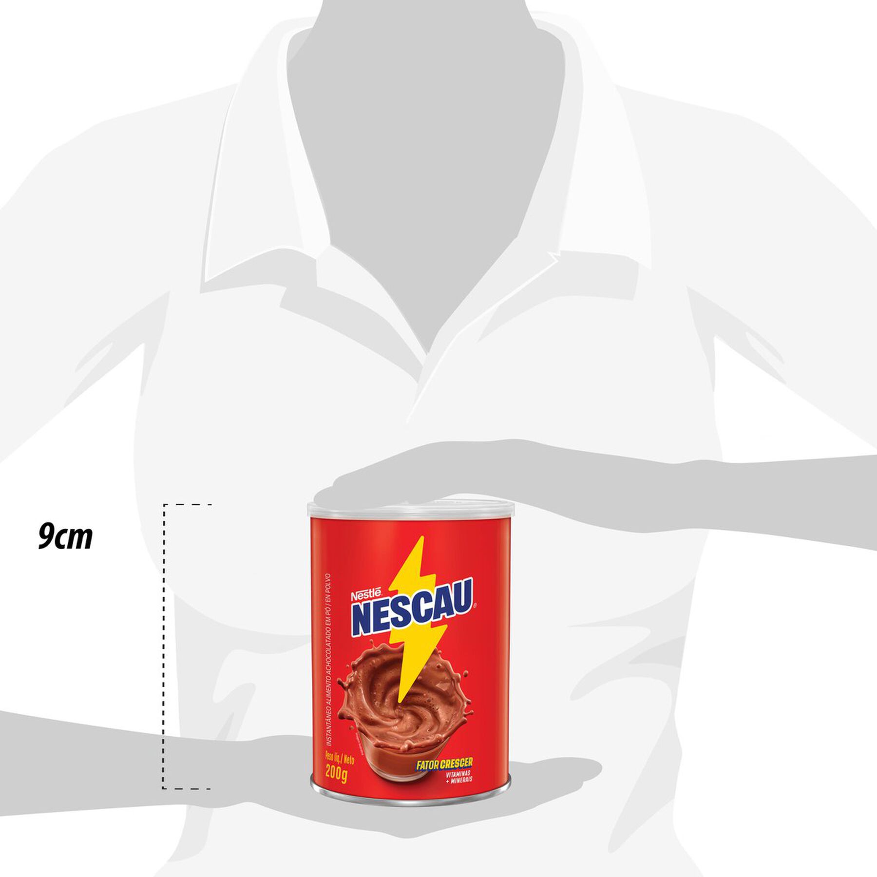 Achocolatado em Pó Nescau Nestlé Lata 200g