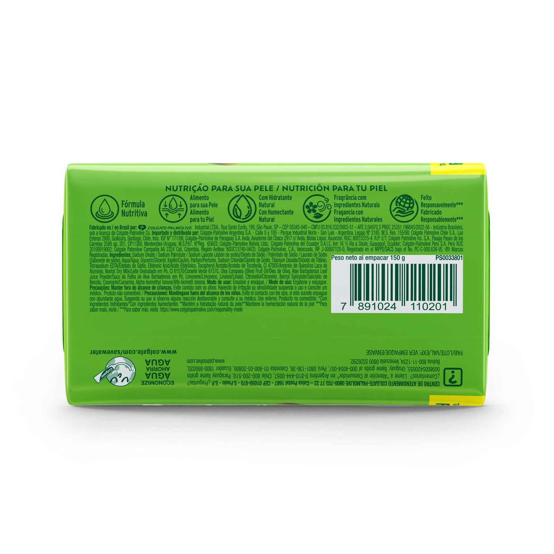 Sabonete em Barra Hidratação Saudável Palmolive Naturals Cartucho 150g