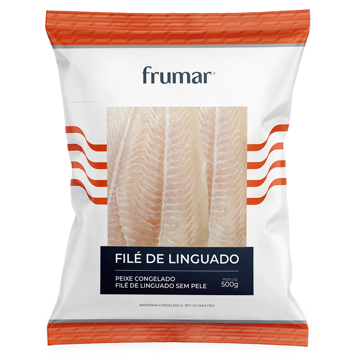 Fil&eacute; de Linguado sem Pele Frumar Pacote 500g