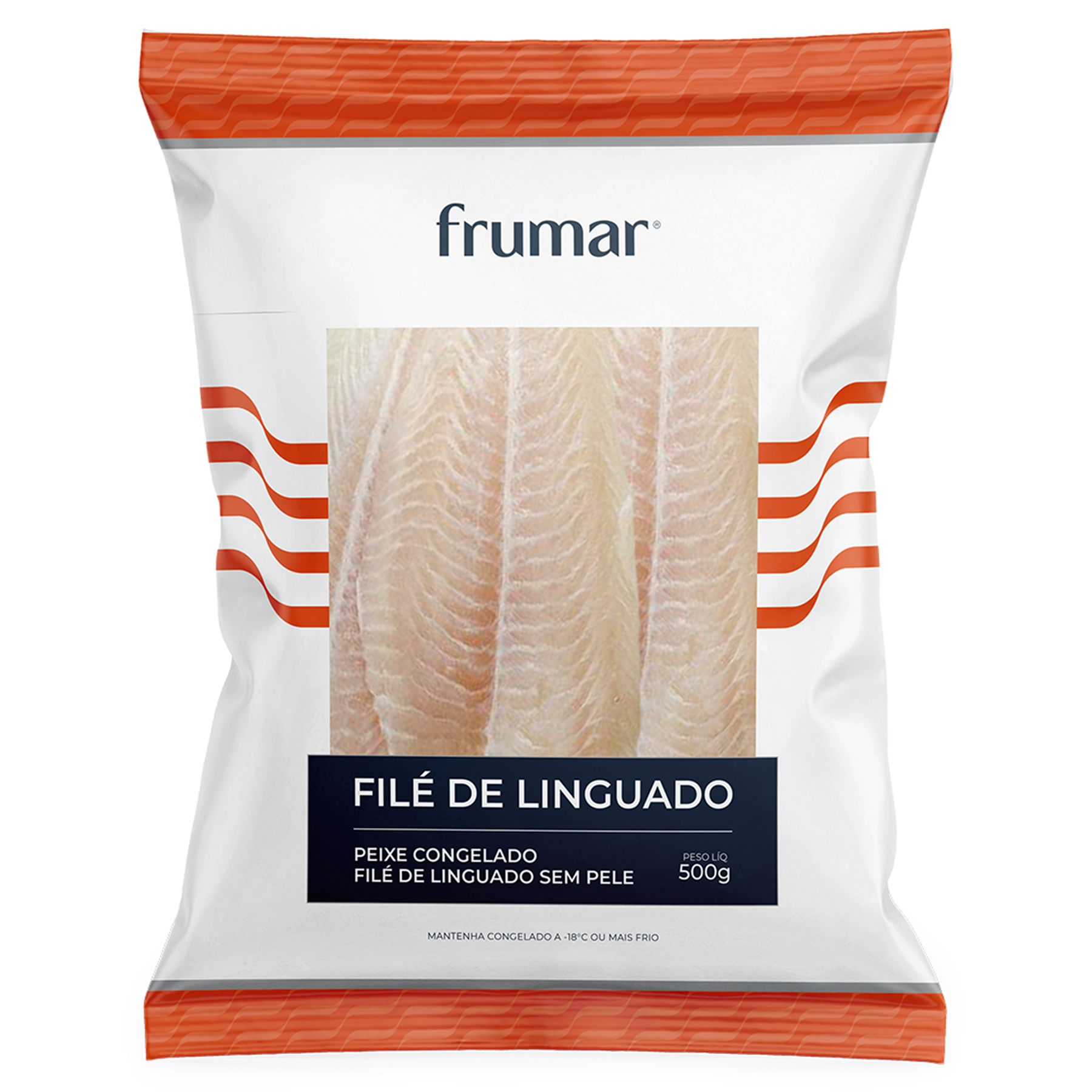 Filé de Linguado sem Pele Frumar Pacote 500g