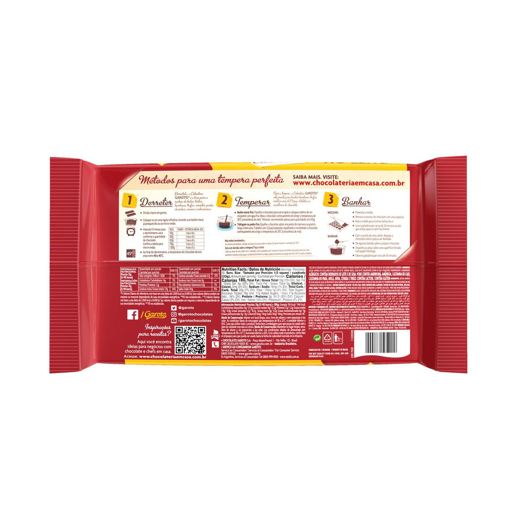 Chocolate Cobertura Garoto Leite 1kg