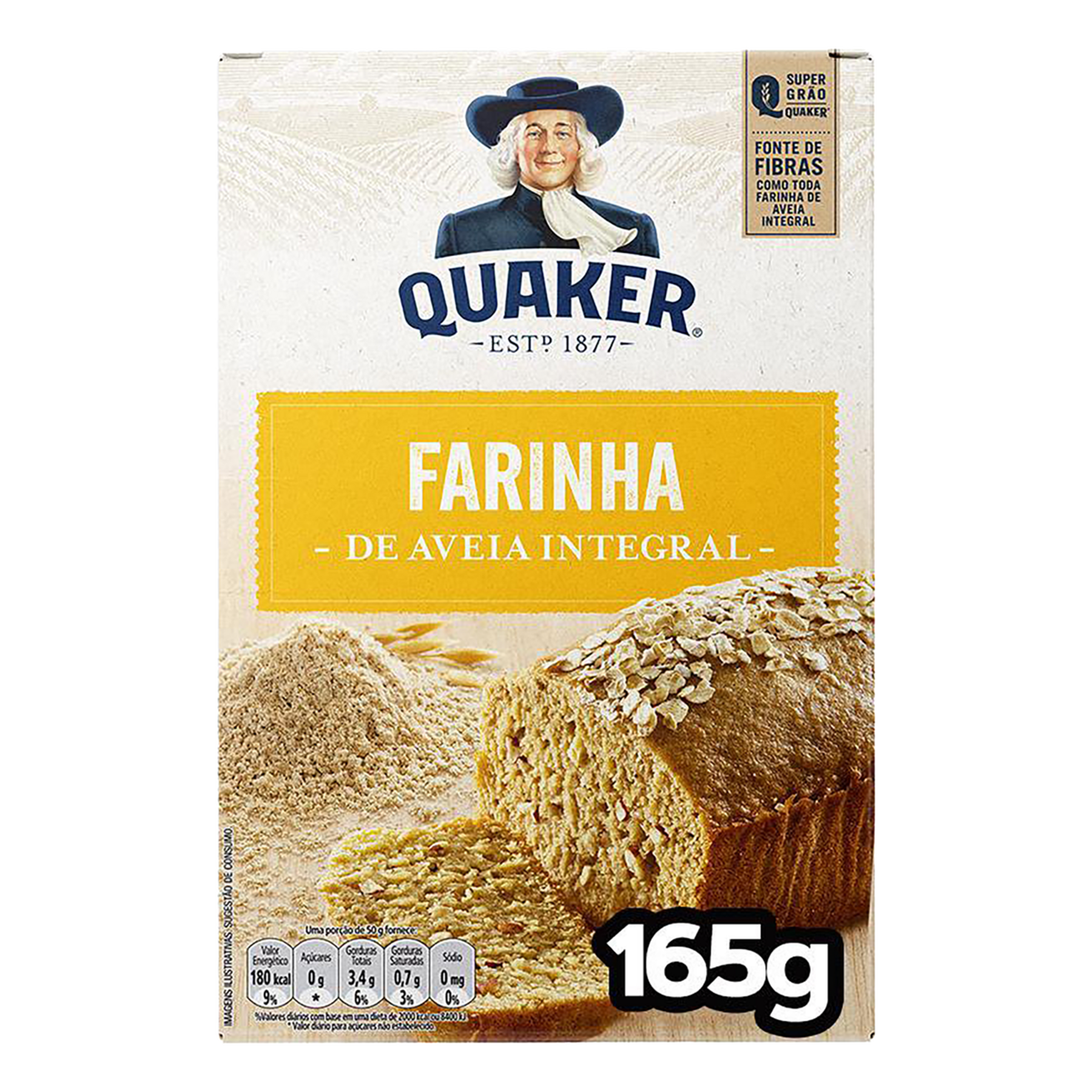 Farinha de Aveia Quaker Caixa 165g&nbsp;
