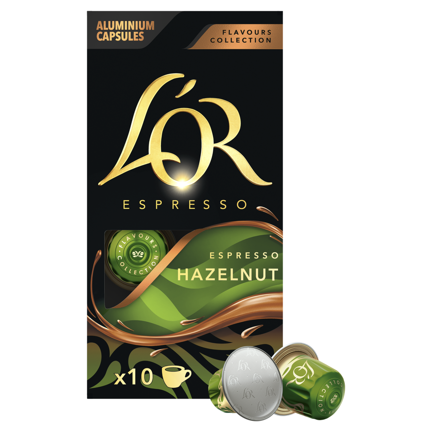 Caf&eacute; em C&aacute;psula Torrado e Mo&iacute;do Espresso Avel&atilde; L'or Flavours Collection Caixa 52g 10 Unidades