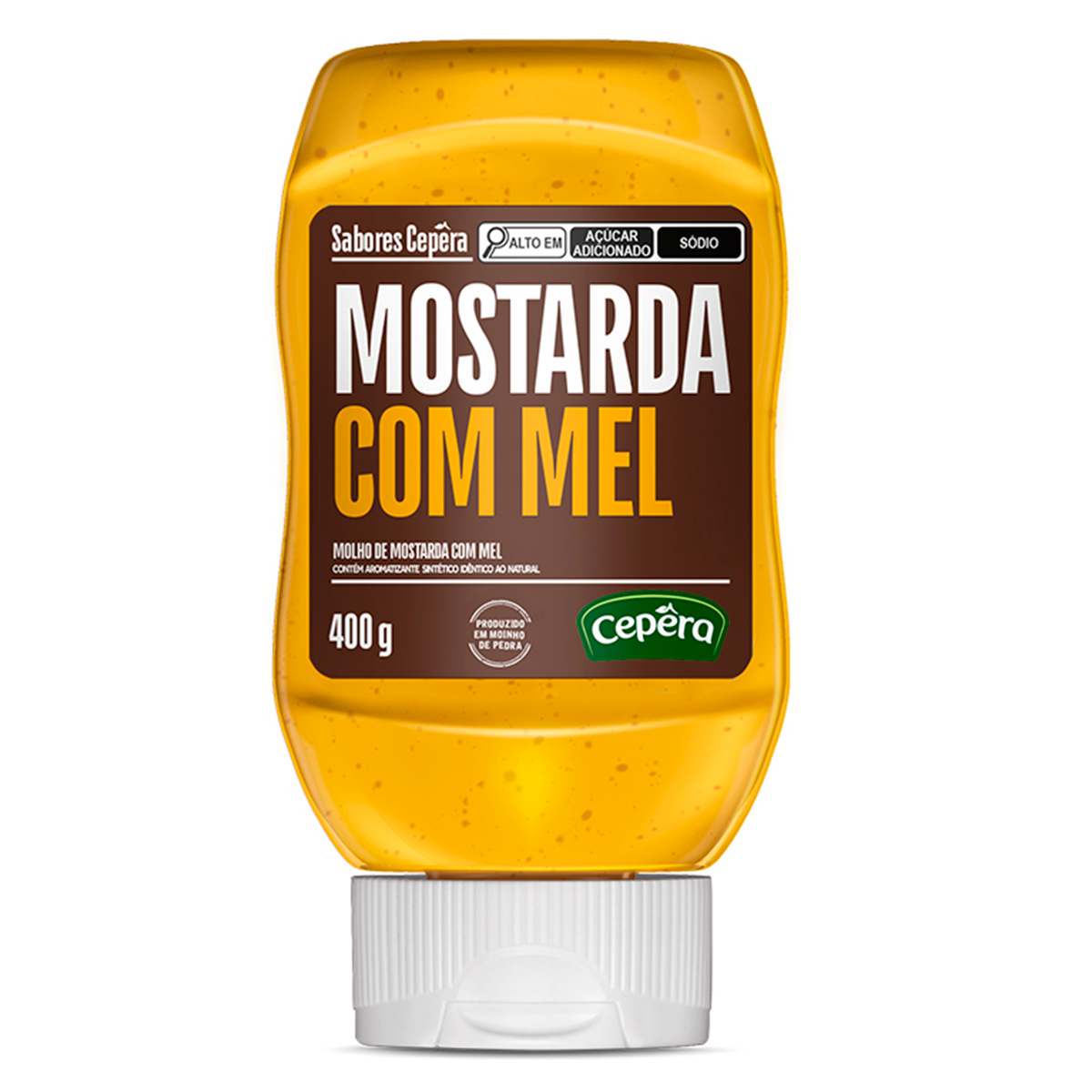 Mostarda com Mel Sabores Cep&ecirc;ra Squeeze 400g