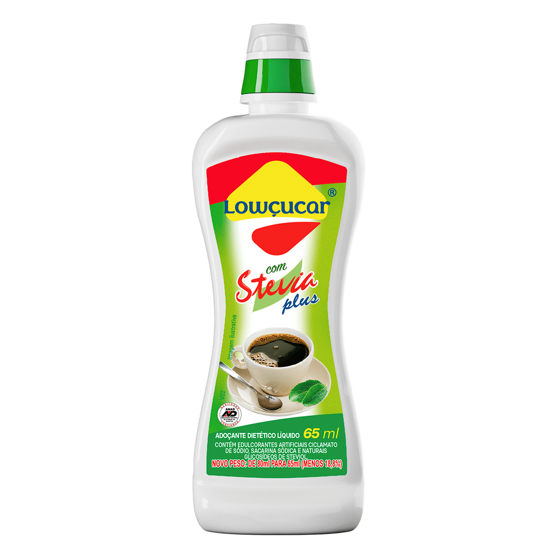 Adoçante Líquido Stevia Lowçucar Plus Frasco 65ml