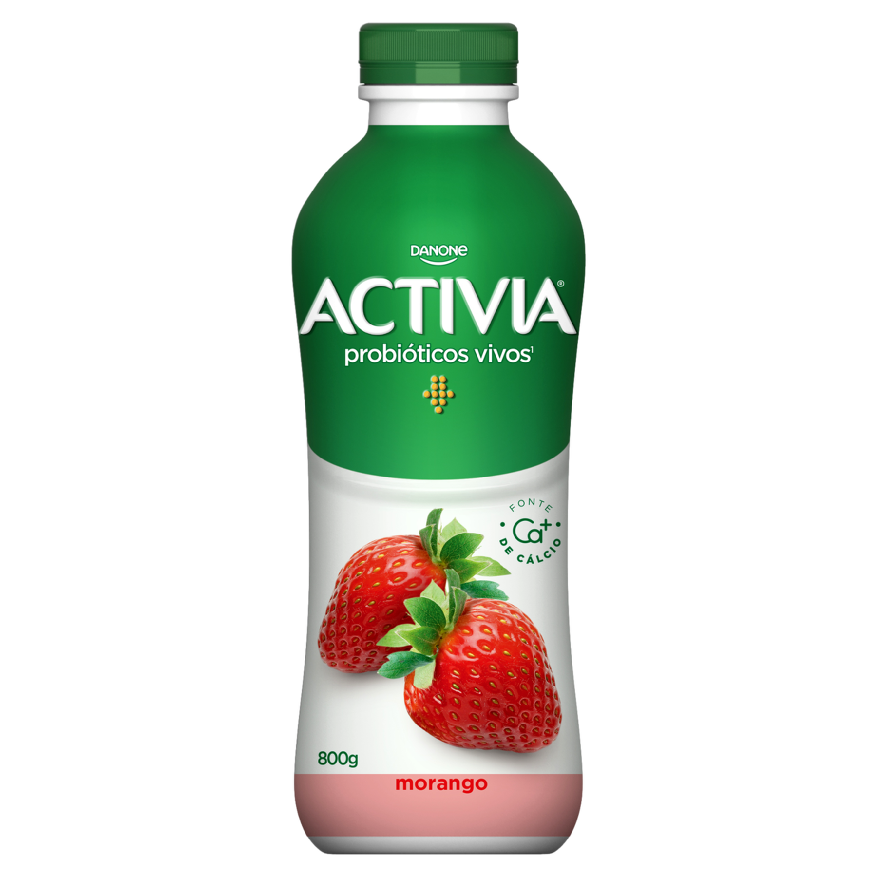 Leite Fermentado Morango Activia Danone Garrafa 800g