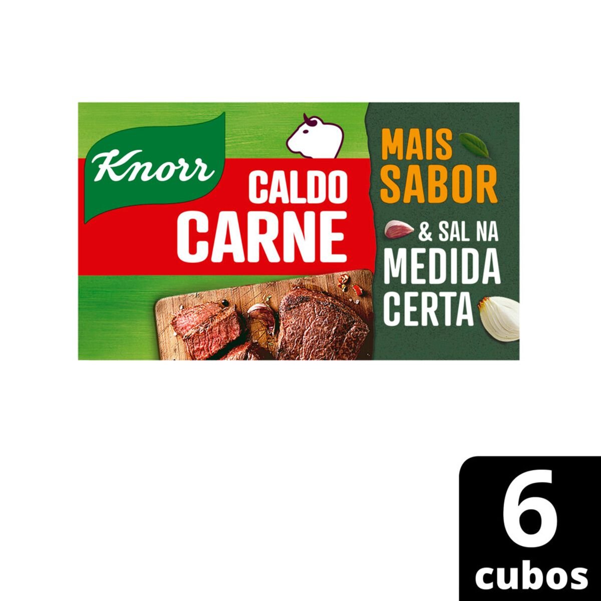 Caldo em Tablete Carne Knorr Caixa 57g 6 Unidades