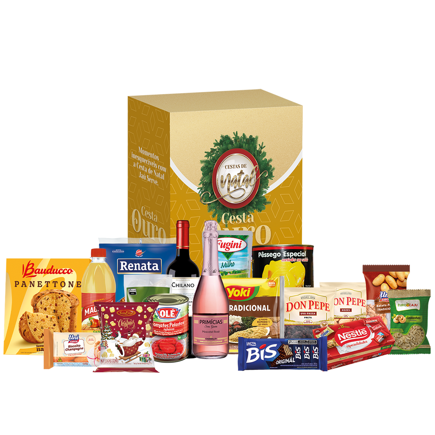 Cesta de Natal Ouro