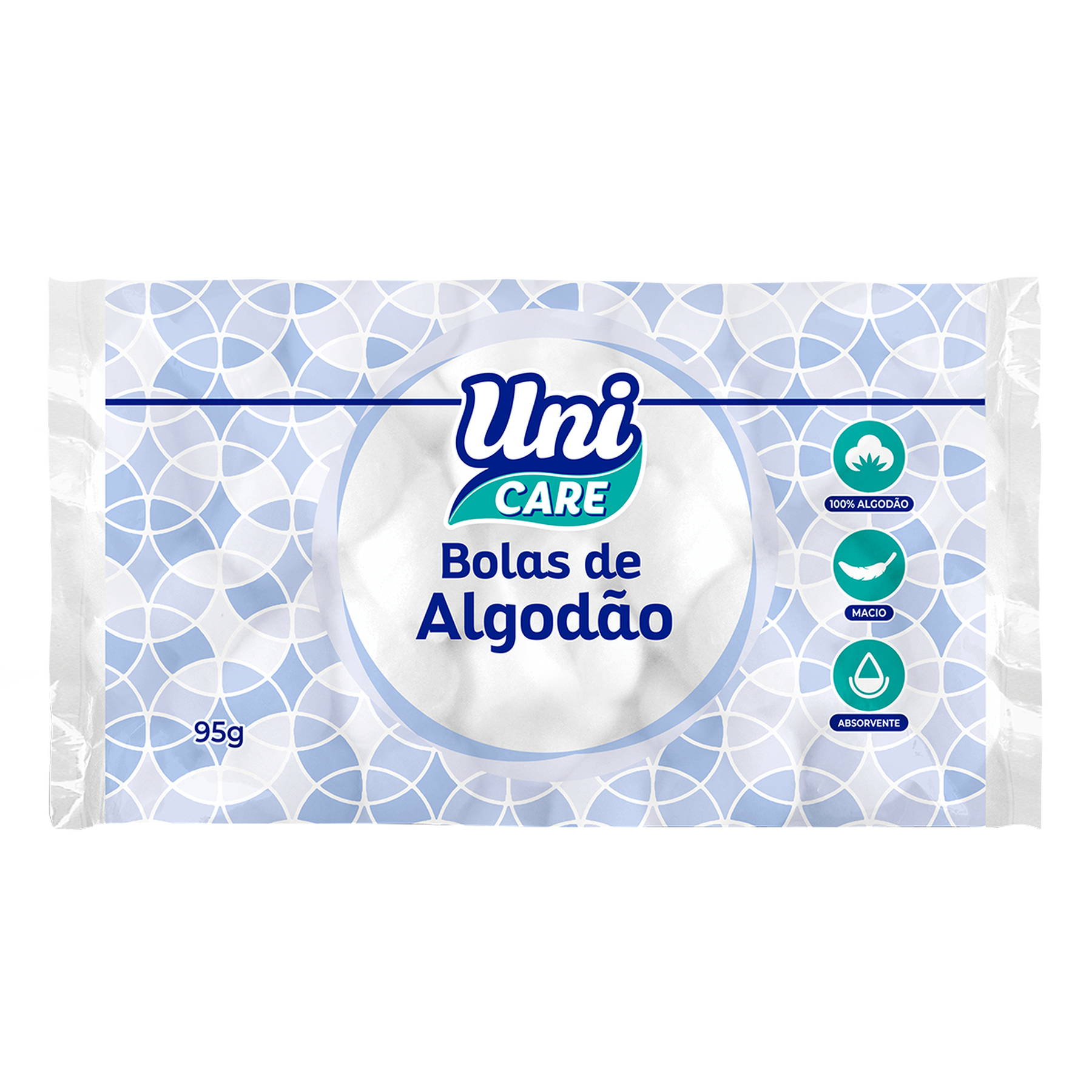 Bolas de Algodão Uni Care 95g